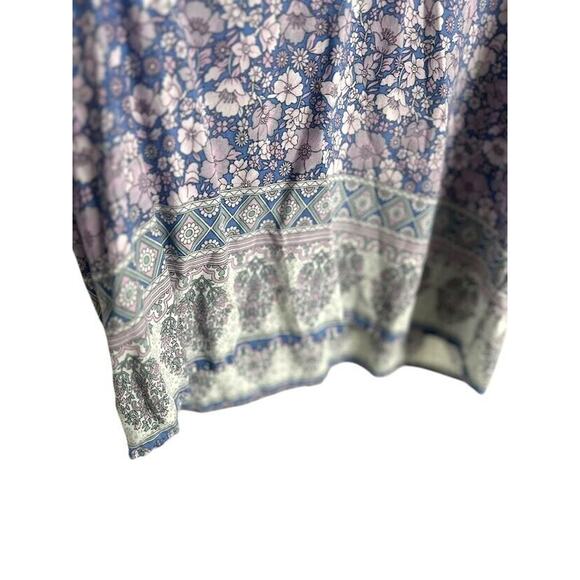 Cynthia Rowley Floral Blouse Top Large Cottagecore Feminine Boho Casual Charming - Picture 3 of 8